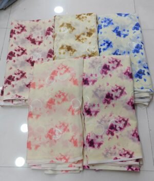 Georgette shibori ty dye water seq gola