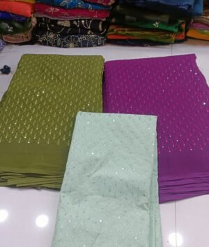 Georgette seq patti for gents kurta
