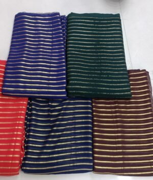 Georgette zari foil lines  panna 42 rate