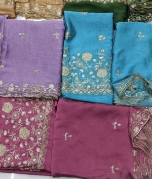 rangoli crush daman dupatta maching