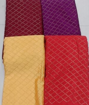chinon  fabric mukesh work panna 44