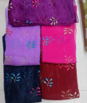 organza  multy thread patta