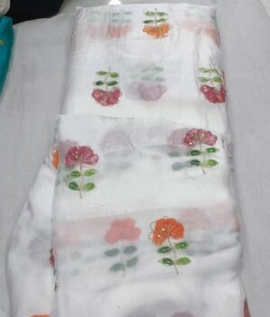 fendy satin brush painting with cut dana