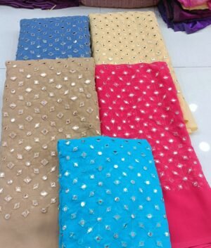 Georgette gota patti work