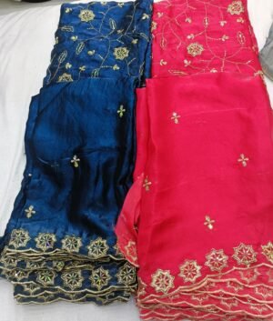 fendy satin jaal dupatta maching